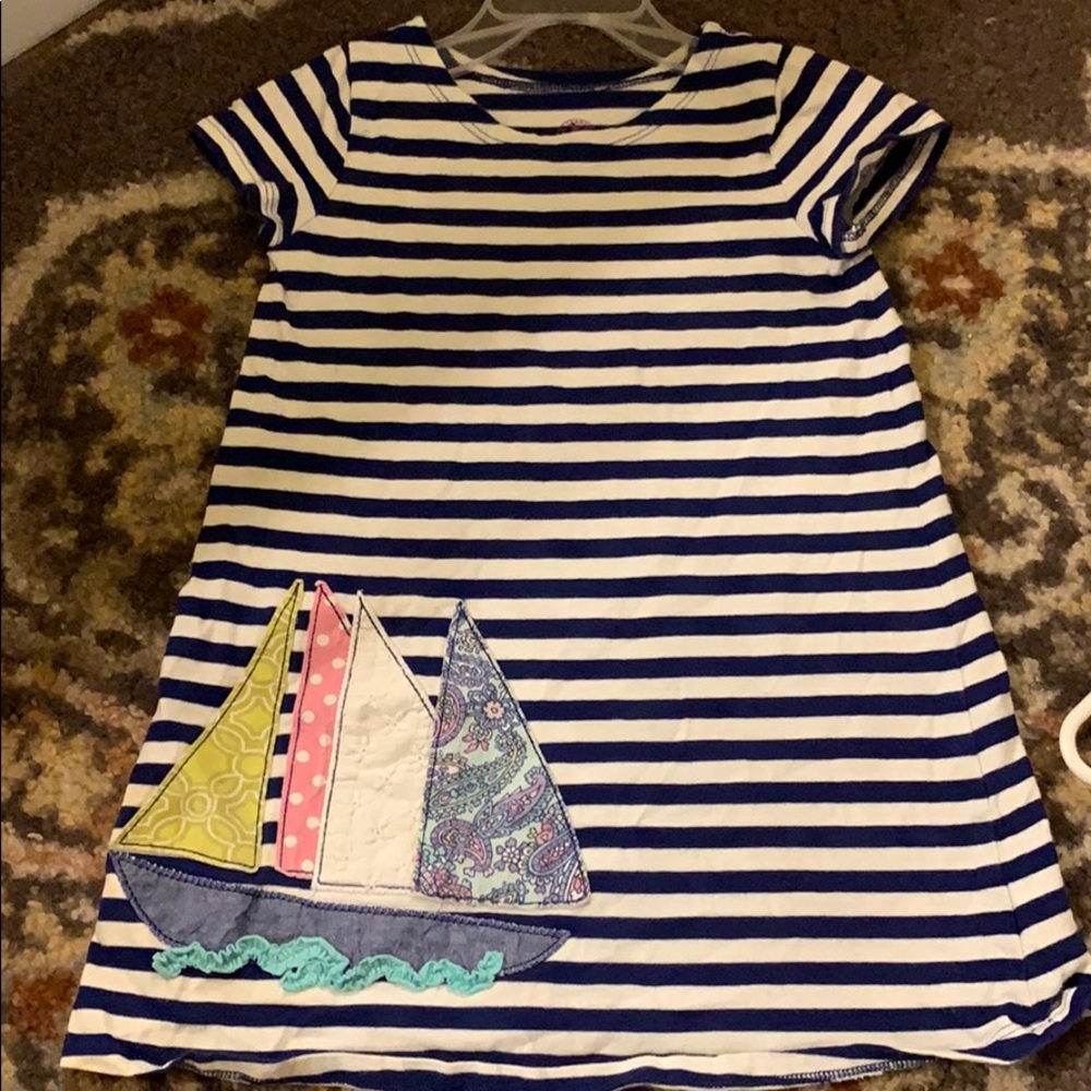 Short sleeve sailboat dress